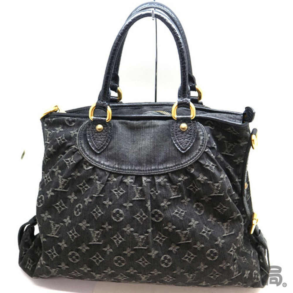LOUIS VUITTON Neo Cabby Denim Noir Black LV Handbag Shoulder Bag